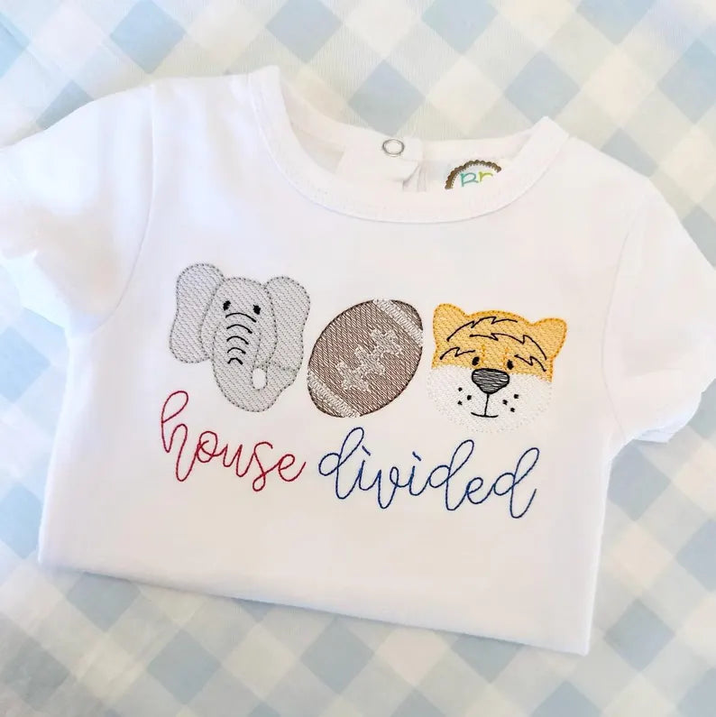 House Divided Elephant and Orange Tiger
