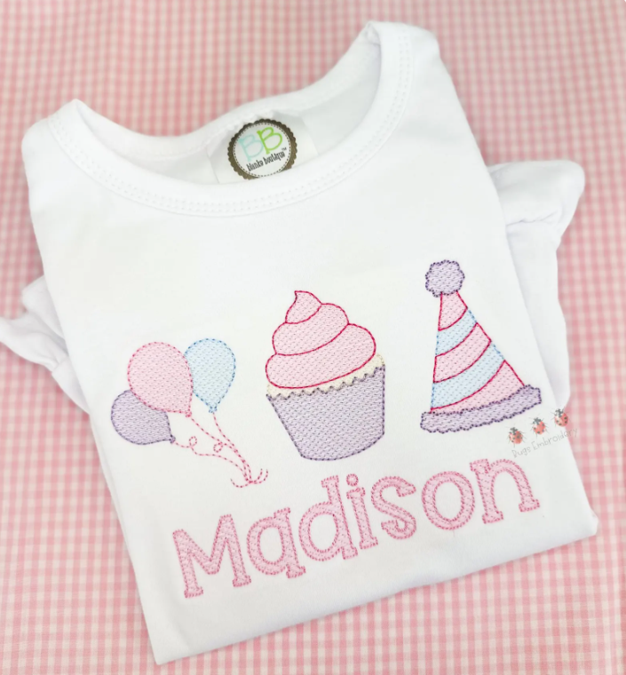 Pink Birthday Cupcake