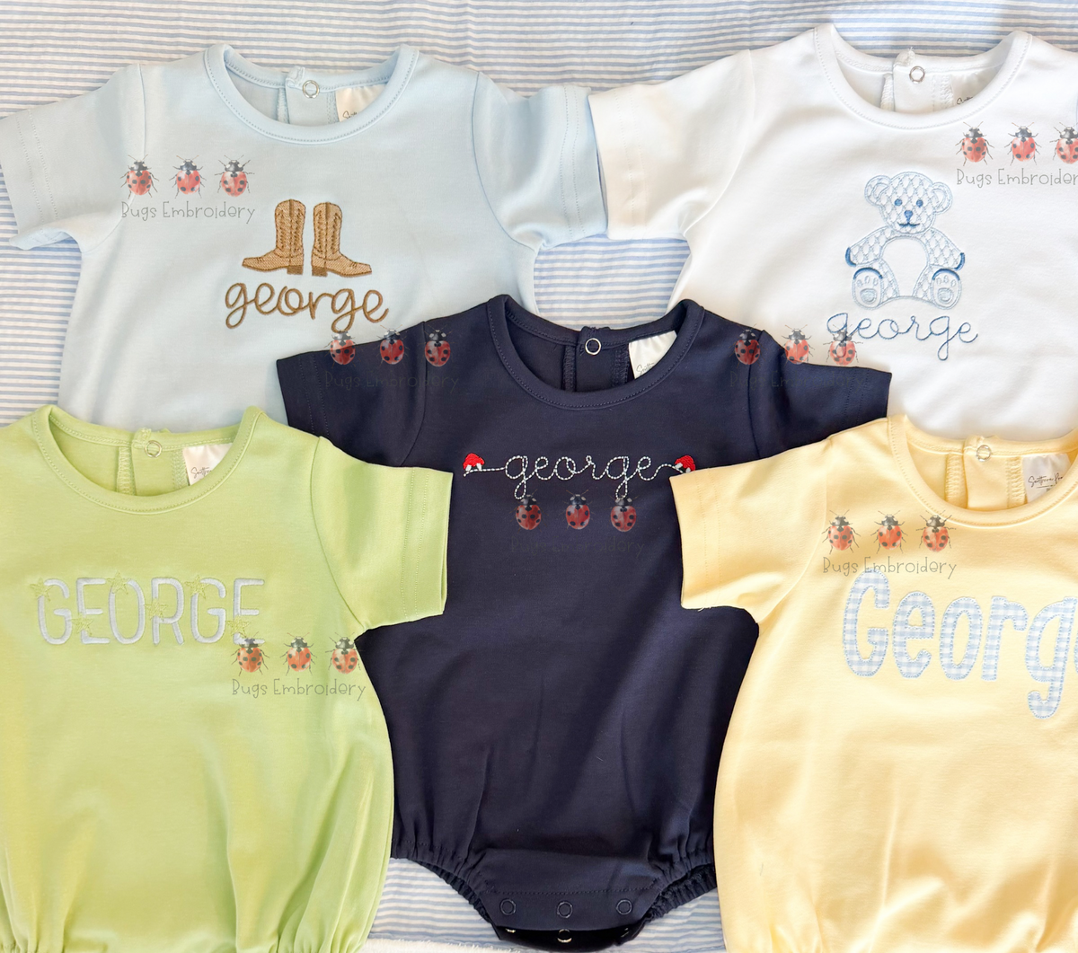 Personalized Boy Bubble Romper