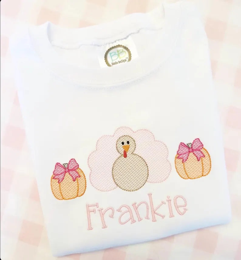 Pink Pumpkin Turkey Trio